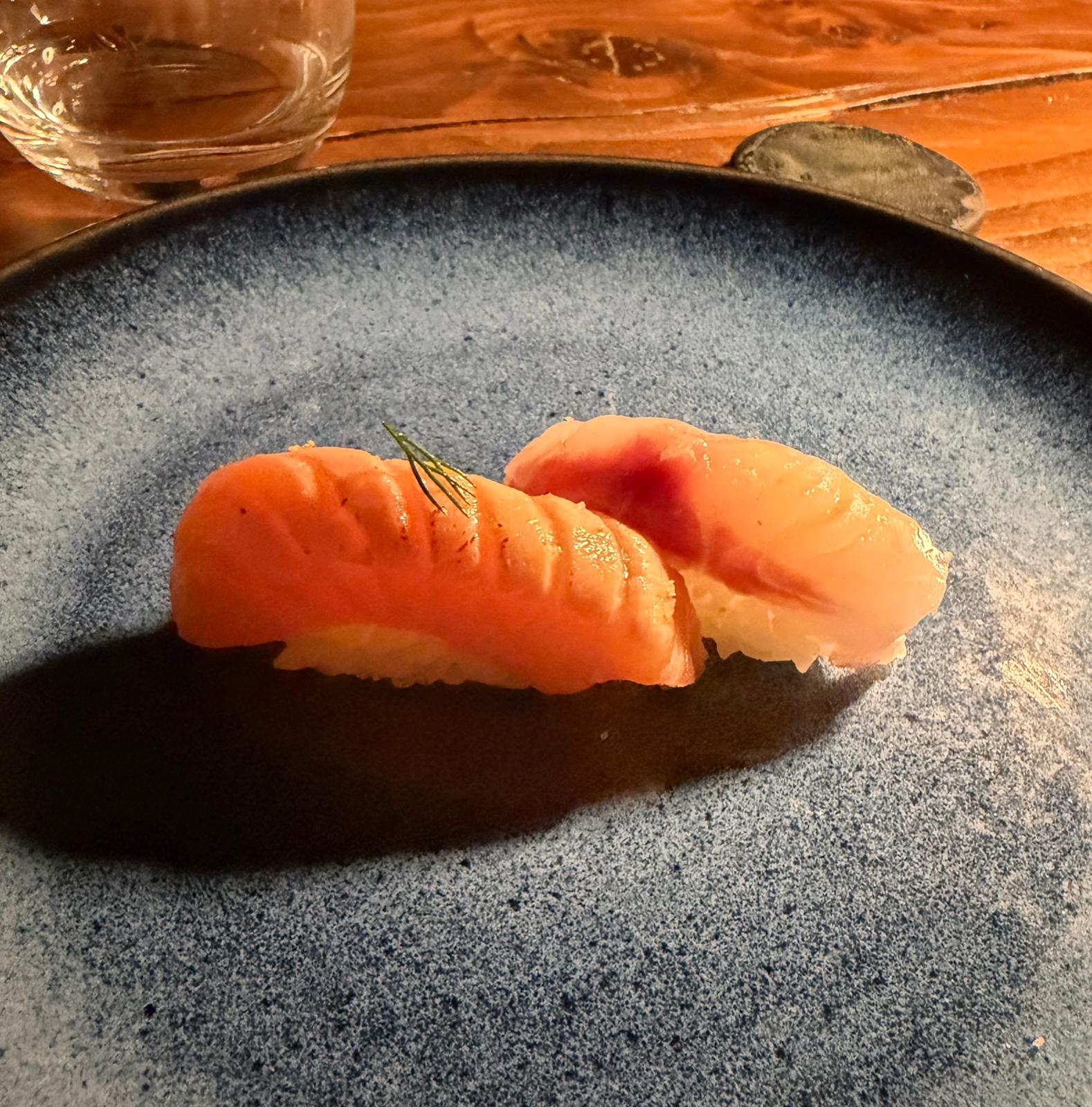 nigiri al ristorante fusion Mu Fish Nova Milanese (MB)
