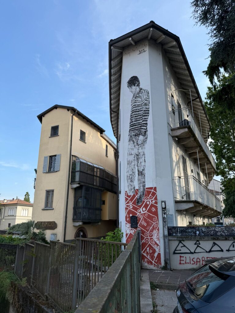 Lo straniero street art al mulino a monza